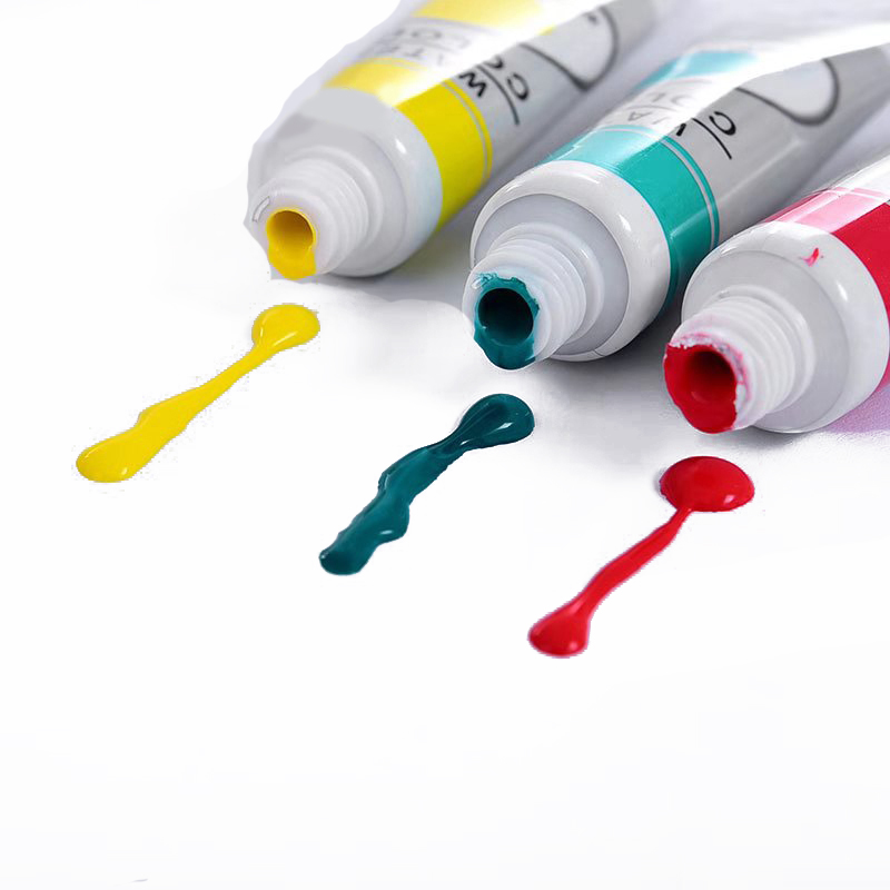 Профессиональная Горячая Распродажа алюминиевая пластиковая упаковка 12 цветов 12 мл Нетоксичная художественная Акварельная краска набор акриловых красок