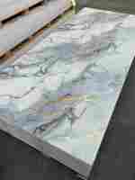 Panel Dinding PVC Tahan Air Modern 3mm untuk Interior, Anti Lembab, Motif Marmer, Papan UV untuk Dapur dan Kamar Mandi
