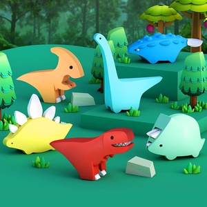 Juguete de Dinosaurio Original y Auténtico <span class=keywords><strong>Hafu</strong></span>, Modelo de Tiranosaurio Rex de ABS para Armar, Bloques de Construcción Magnéticos Educativos - Product Image 4