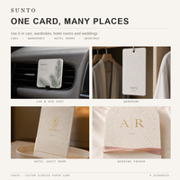 Carte parfumée personnalisée pour hôtel avec logo doré à chaud pour les commodités des chambres d'hôtes, faible MOQ, cartes parfumées scellées en aluminium