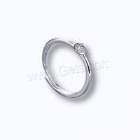 Base de bague interchangeable en argent sterling 925 plaqué platine bricolage réglable et pour femme 5mm taille de bague américaine: 6-8 1519140