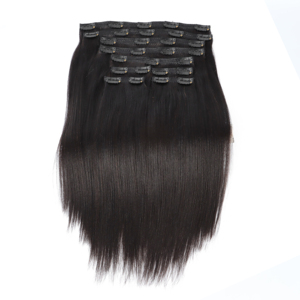 Luce di alta qualità Yaki brasiliano vergine extension <span class=keywords><strong>colore</strong></span> naturale Clip-In <span class=keywords><strong>capelli</strong></span> umani - Product Image 4