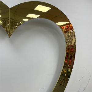 <span class=keywords><strong>LEXI</strong></span> L-050 Nuevo Arco de Acero Inoxidable Moderno en Forma de Corazón Dorado y Plateado para Decoración de Bodas y Recepciones - Product Image 4