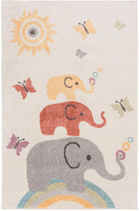 <span class=keywords><strong>Tappeto</strong></span> per <span class=keywords><strong>Bambini</strong></span> Personalizzato con Nuovo Design Elefanti, Ecologico, Lavabile, Antiscivolo, 3mm Nylon/Poliestere JACKSON Classic - Product Image 3