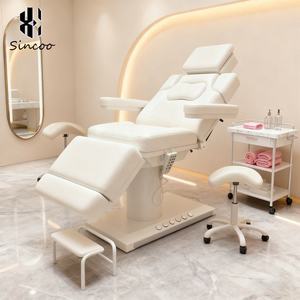 Manufacturer's White Base Curve Facial Spa <b>Bed</b> 3 Motor Adjustable Electric Beauty <b>Bed</b> for Salon Modern Style - Product Image 3