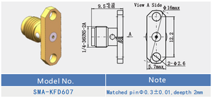 Conector hembra de antena <span class=keywords><strong>Wifi</strong></span> de conector tipo SMA de alta fiabilidad - Product Image 3