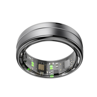 Bague connectée intelligente R06 pour hommes, suivi de la santé, fréquence cardiaque, oxygène sanguin, étanche 5ATM, contrôle via application sportive, en alliage