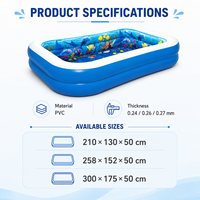 Piscine gonflable familiale en PVC épaisse, écologique, pour enfants et adultes, idéale pour l'été, vente en gros