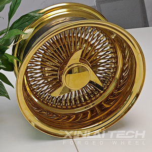 ล้อแม็กซ์ XINLAI แบบขัดเงาสีทอง ขอบลวดแบบเรเดียล ขนาด 20-26 นิ้ว 5x114.3 สำหรับรถคลาสสิกแบบคัสตอม - Product Image 3