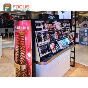 Commercial Boutique Store Powder Coated Metal Retail Shelving Store Solution Cosmetic Shop Design - Product Image 3