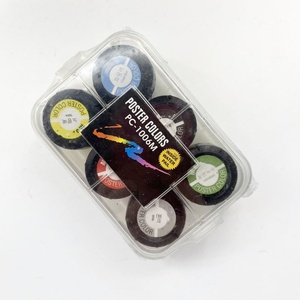 6 Colors Available Plastic Box Package Non-toxic Poster Colour for School Children <b>Drawing</b> - Product Image 5