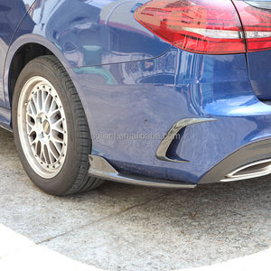 Diffuseur de pare-chocs arrière en fibre de carbone pour <span class=keywords><strong>Mercedes</strong></span> Benz Classe C W205 C63 S205 Hayon 2015 - 2021 Angle de recouvrement arrière - Product Image 5