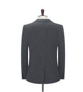 <span class=keywords><strong>Abito</strong></span> da <span class=keywords><strong>uomo</strong></span> Casual Casual da <span class=keywords><strong>uomo</strong></span> a righe <span class=keywords><strong>grigio</strong></span> coreano <span class=keywords><strong>abito</strong></span> professionale in due pezzi traspirante di prima qualità - Product Image 6