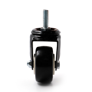 SYSanjang 2 pouces meubles roues mobiles <span class=keywords><strong>roulette</strong></span> générale basse quantité minimale de commande lisse Rotation PU tige filetée - Product Image 1