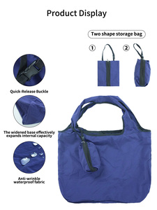 Bolsas de Compras Reutilizables Huiyi, Bolsas de Compras Plegables con Bolsa Adicional, Lavables a Máquina, Ecológicas - Product Image 2