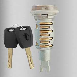 กระบอกกุญแจรถยนต์ Fiat รุ่น FY159M3 พร้อมกุญแจ 2 ดอก อะไหล่ล็อคประตูรถยนต์ - Product Image 4