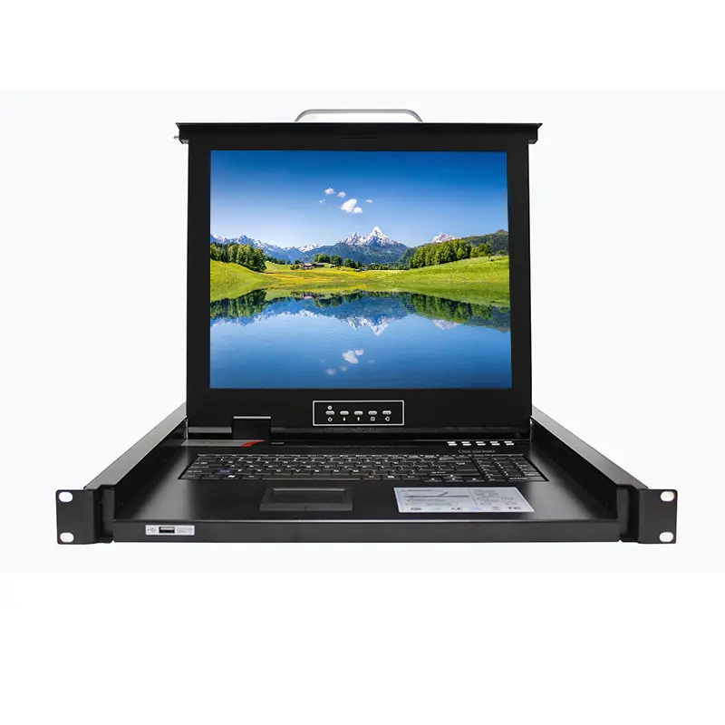 17 인치 10-16 kvm 스위치 LCD VGA KVM 랙 1U 스크린 KVM 콘솔