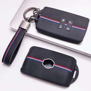 Housse de clé de voiture en silicone compatible avec Renault, convient aux Renault Koleos <span class=keywords><strong>Kadjar</strong></span> Megane Talisman Captur Espace <span class=keywords><strong>Arkana</strong></span> Scenic - Product Image 2