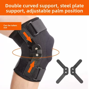 Coudière de sport professionnelle médicale antidérapante en Spandex et Nylon, à compression, anti-choc, pour la protection du ménisque et la protection des genoux lors de la pratique des activités physiques. - Product Image 5