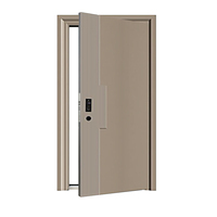 Porte d'entrée de sécurité manuelle en acier moderne, anti-effraction, pour villa, maison de campagne, supermarché, extérieur