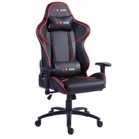 Chaise de bureau ergonomique moderne pivotante, hauteur réglable, repose-pieds massant, chaise de gaming confortable en cuir PU, vérin à gaz 3 positions