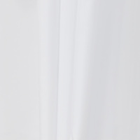 Rideau de douche en Polyester blanc, tissu uni, imperméable, sans crochet, avec fenêtre PEVA 3D semi-transparente, 1 pièce