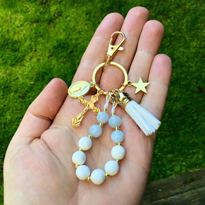 Joyería Católica, Medalla Milagrosa, Rosario de Una Década, Llavero, Colgante para Bolsa, Amuleto para Regalo de Bautizo - Product Image 6