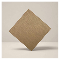 Planche de comptoir en acier inoxydable brossé anti-traces de doigts Brushed82 pour projets de salle de bain