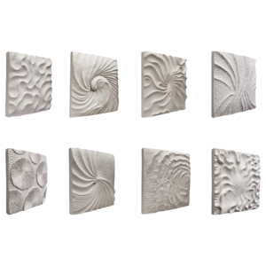 Pannelli decorativi quadrati da parete con texture artistica per camera da letto, soggiorno, decorazioni murali, sculture da parete. - Product Image 6