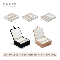 Boîtes cadeaux miniatures personnalisées FORTE pour bijoux, boîte de rangement pour bagues, colliers, bracelets, boîte à bijoux de luxe pour voyage