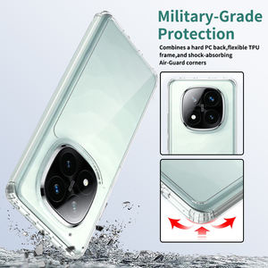 Usine en gros Transparent clair <span class=keywords><strong>coque</strong></span> de téléphone antichoc téléphone couverture de protection arrière pour <span class=keywords><strong>Redmi</strong></span> <span class=keywords><strong>Note</strong></span> 14 Pro pour <span class=keywords><strong>Redmi</strong></span> <span class=keywords><strong>Note</strong></span> 14 Pro + - Product Image 3