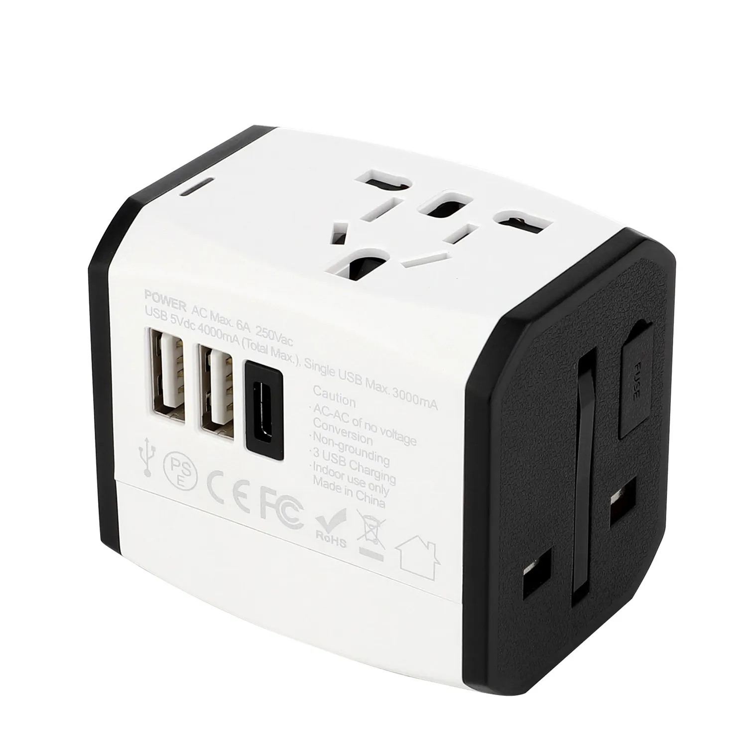 Reise adapter Universal Travel Adapter mit verbessertem 2USB & Typ C Reise adapter