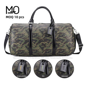 फास्ट कस्टम सेना हरी pu चमड़े की उच्च गुणवत्ता वाली बड़ी क्षमता वाटरप्रूफ हल्के सप्ताह बैग फैशनेबल आउटडोर - Product Image 1