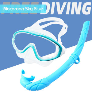 Ensemble masque de plongée et tuba anti-buée en plastique, équipement de natation et de plongée, équipement sportif d'été - Product Image 2