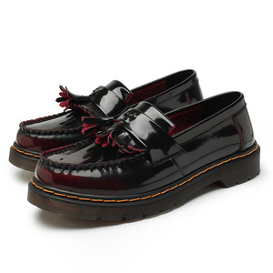 Mocasines de Cuero Genuino con Borlas Estilo Británico para Hombre y Mujer, de Punta Redonda y Suela Gruesa, Estilo Casual para Primavera - Product Image 3