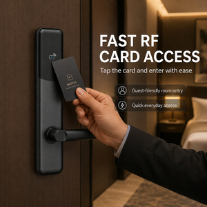Cerradura Inteligente de Alta Seguridad para Hotel, Precio de Fábrica, con Tarjeta RFID, Sistema de Cerradura Electrónica Impermeable, Wi-Fi, 4 Pilas AA - Product Image 4