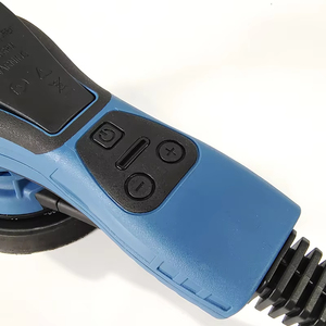 DIY電動6インチ150mmランダムオービタルパームサンダー、ダストレス、可変速度、フックアンドループ、220V定格電圧、400W、3mコード、車、木材用 - Product Image 3