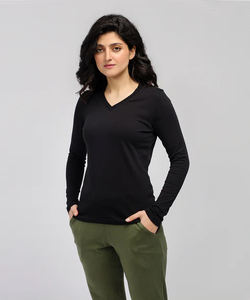 Camiseta transpirable personalizada con cuello redondo para mujer, camiseta en blanco con decoración de diamantes bordados de estilo informal con logotipo impreso de etiqueta privada - Product Image 3