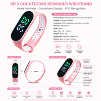Billets d'événement temporisés avec rappel par vibration, étanches, RFID NFC 13,56 MHz, pour enfants, adolescents et étudiants, utilisation en extérieur