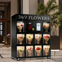 Distributeur automatique de fleurs fraîches AIT avec refroidissement de précision et gestion à distance, kiosque IA pour le commerce de détail intelligent