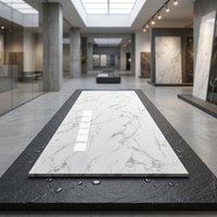 Panneau mural en PVC écologique résistant à l'eau et à l'humidité, effet marbre UV, pour la décoration moderne des villas et des hôtels