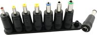 8-en-1 universel prises cc adaptateur d'alimentation tête de Conversion 5.5mm X 2.1mm femelle à mâle adaptateur d'alimentation connecteur Jack embouts