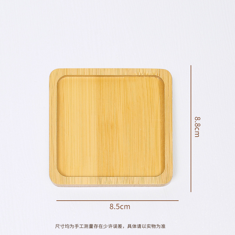9 cm * 9 cm * 0,95 cm [dessous de verre rectangulaire]