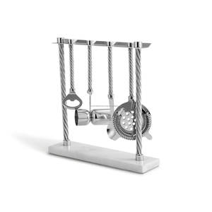 Ensemble de shakers à cocktail en acier inoxydable avec base et couvercle en bois élégants pour mariages et événements spéciaux - Product Image 4