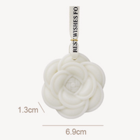 Tablette de cire parfumée à la camélia, sachet d'aromathérapie suspendu pour placard, voiture, décoration intérieure, pendentif parfumé, cadeau