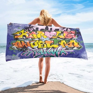 Lovely <span class=keywords><strong>Karol</strong></span> <span class=keywords><strong>G</strong></span> Famous Stars Impreso Microfibra Terry Toalla de <span class=keywords><strong>playa</strong></span> Personalizable Toalla de <span class=keywords><strong>playa</strong></span> personalizada - Product Image 4