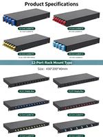 Caja de Distribución Óptica Rotatoria Mini ODF FTTH 1U/2U, Caja Terminal MPO de 4-12 Puertos, 24 Fibras LC/SC, Montaje en Rack, Caja de Distribución de Fibra Óptica de 48 Fibras