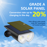 Panneau solaire polycristallin haute efficacité, lumière de jardin extérieure IP65, réglable, à fixation murale ou encastrable au sol, pour aménagement paysager