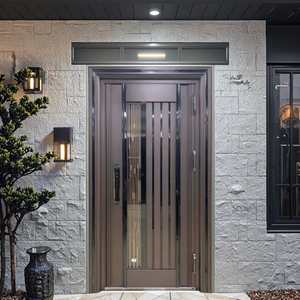 Zs Tùy Chỉnh Biệt Thự Sang Trọng Bên Ngoài Phía Trước Nhập Cửa Hiện Đại Chống Trộm An Ninh Nhôm Thép Cho Nhà Ở Cho Phòng Ngủ Ngoài Trời - Product Image 2