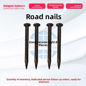 मोटी स्टील रोड की स्टड स्पीड कूबड़ और डामर रोड नाखून उत्पाद श्रेणी के लिए ग्राउंड फिक्स्ड स्टड - Product Image 5